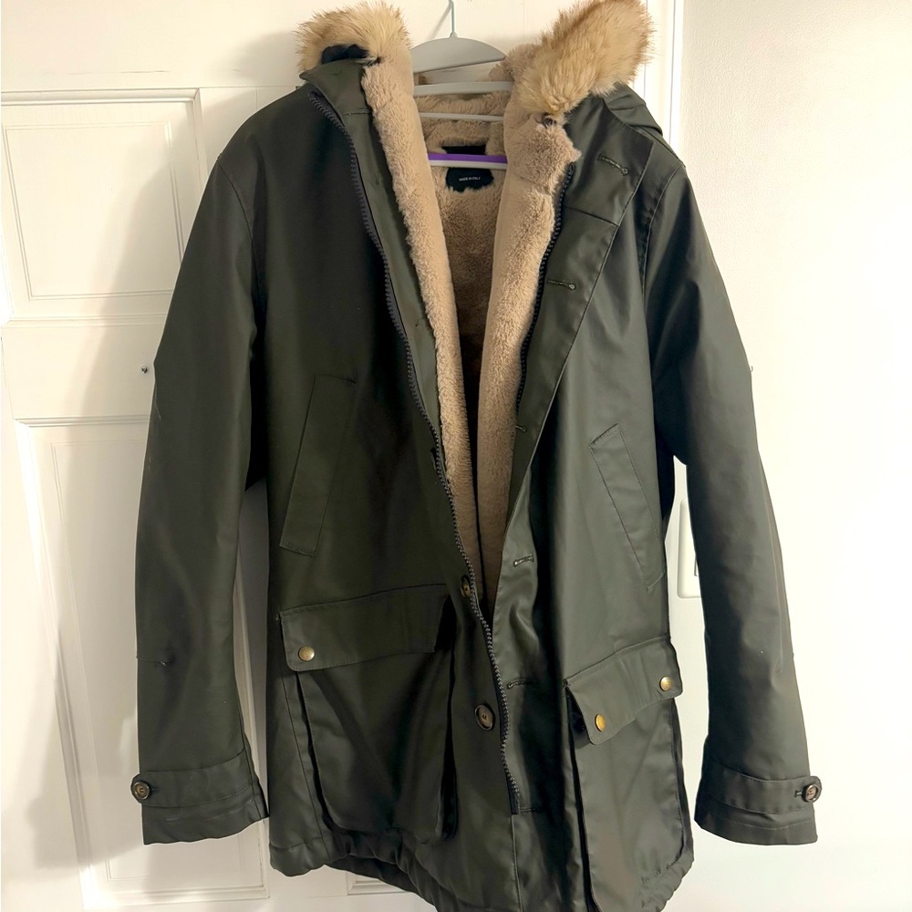 Barely worn size L parka style jacket